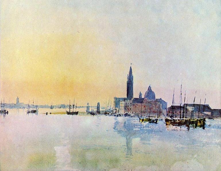 William Turner - Venezia. San Giorgio dalla dogana, 1819